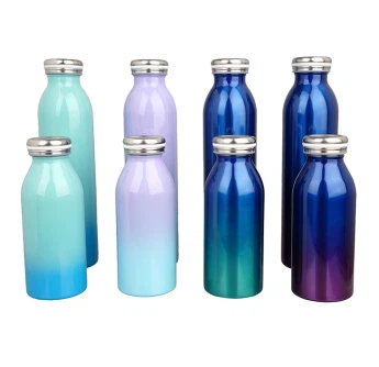 Błyszcząca butelka z rozpylaczem ze stali nierdzewnej
